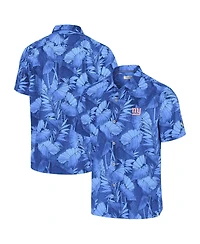 Tommy Bahama Men's Royal New York Giants Coast Nuevo Fronds Camp Button-Up Shirt