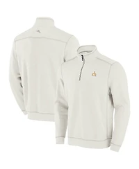 Tommy Bahama Men's Cream Seattle Mariners Sport Tobago Bay Tri-Blend Half-Zip Sweatshirt