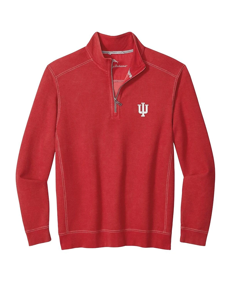 Tommy Bahama Men's Crimson Indiana Hoosiers Montego Bay Half-Zip Jacket