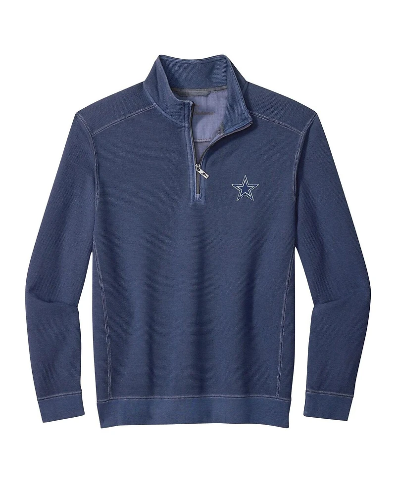 Tommy Bahama Men's Navy Dallas Cowboys Sport Tobago Half-Zip Pullover