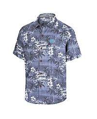 Tommy Bahama Men's Navy North Carolina Tar Heels Coconut Point Isla Palmetta Camp Button-Up Shirt