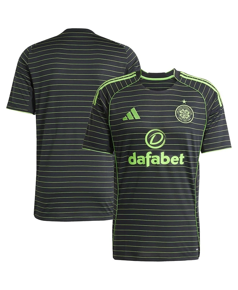 Adidas Men's Black Celtic 2025/26 Away Replica Jersey