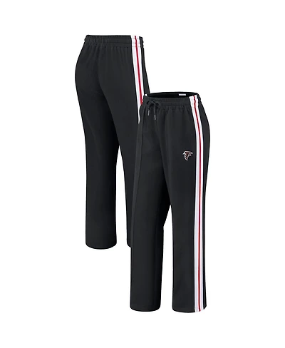 Wear by Erin Andrews Women's Black Atlanta Falcons Color-Block Straight Leg Pants