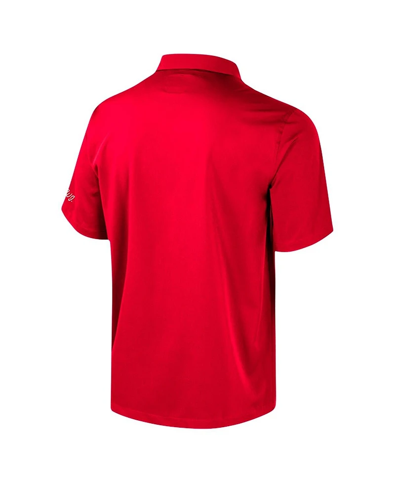 Colosseum Men's Red Wisconsin Badgers Strike Bowling Button-Up Shirt