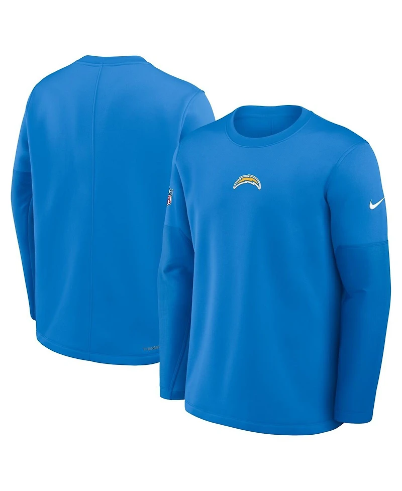 Nike Men's Powder Blue Los Angeles Chargers Sideline Scripted to Win Performance Long Sleeve T-Shirt