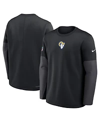 Nike Men's Black Los Angeles Rams Sideline Scripted to Win Performance Long Sleeve T-Shirt
