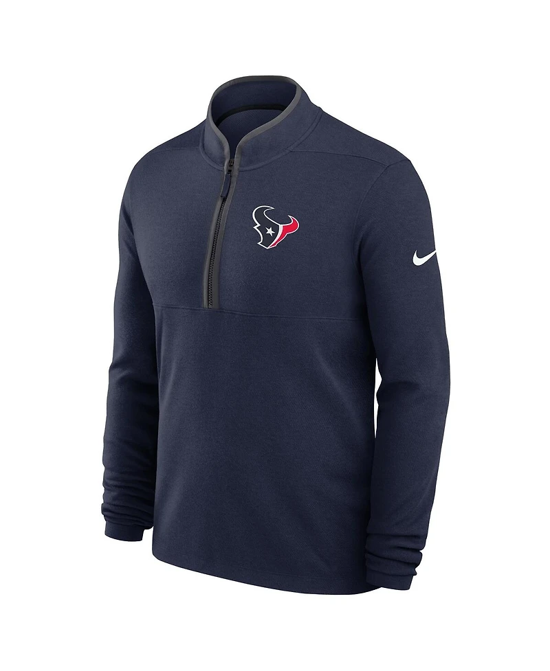 Nike Men's Navy Houston Texans Lightweight Victory Performance Half-Zip Pullover Sweatshirt