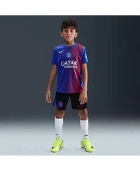 Nike Big Boys and Girls Royal Paris Saint-Germain 2025/26 Third Academy Pro Pre-Match Performance Jersey