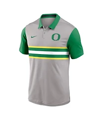 Nike Men's Gray/Green Oregon Ducks Vapor Performance Polo Shirt