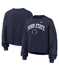 Nike Women's Navy Penn State Nittany Lions Oversized Phoenix Arch Pullover Sweatshirt