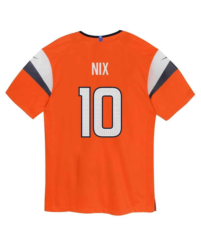 Nike Preschool Bo Nix Orange Denver Broncos Team Player Game Jersey