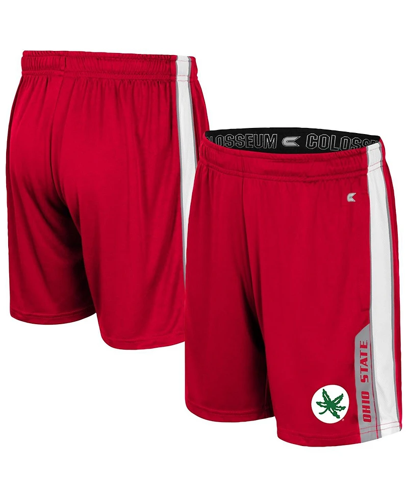 Colosseum Big Boys and Girls Scarlet Ohio State Buckeyes Gumbaldia Shorts