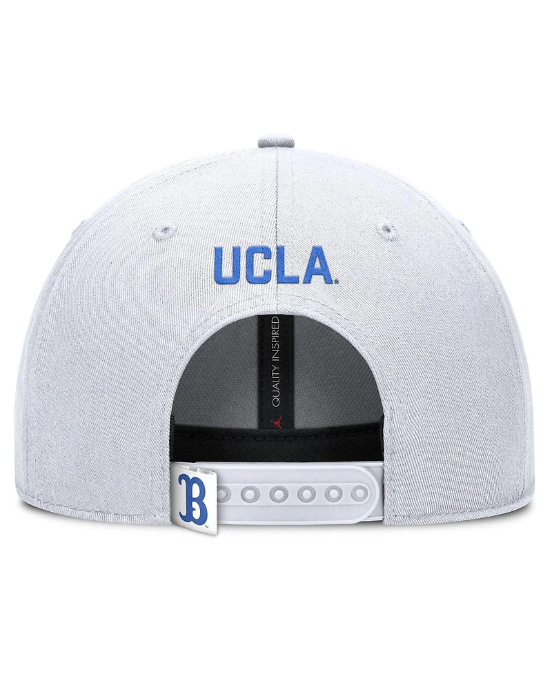 Jordan Men's White Ucla Bruins 2025 On-Field Rise Performance Adjustable Hat