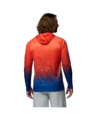 Columbia Men's Orange Florida Gators Pfg Gradient Water Super Terminal Tackle Hoodie Omni-Wick T-Shirt