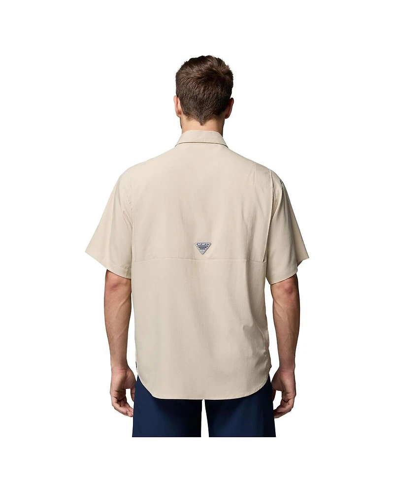 Columbia Men's Tan Texas Longhorns Tamiami Omni-Shade Button-Down Shirt
