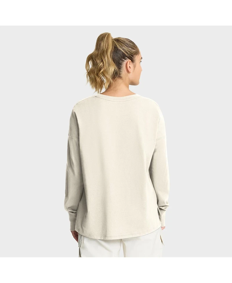 Fanatics Women's Cream Green Bay Packers Dove Legacy Long Sleeve T-Shirt