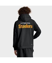 Nike Men's Black Pittsburgh Steelers Sideline Standard Issue Initial Home Dri-fit Hoodie