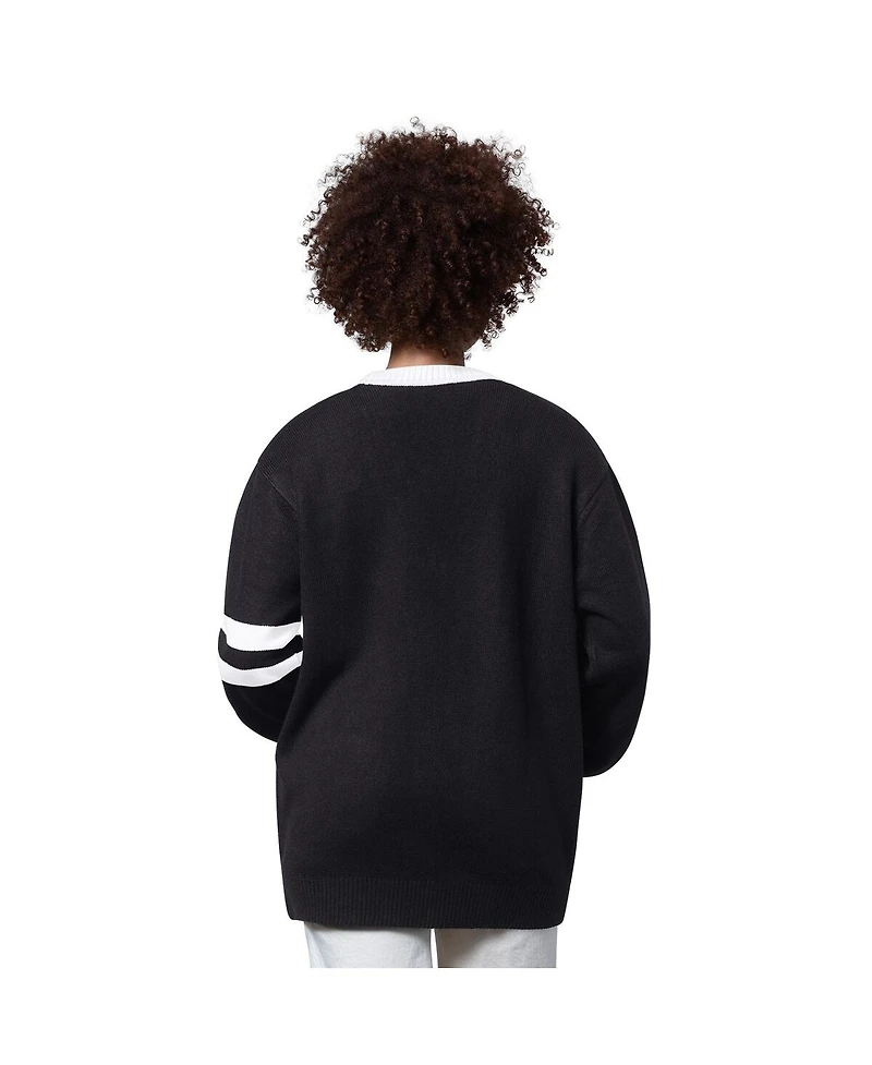 Starter Women's Black Detroit Lions Back Shot Button-Up Cardigan