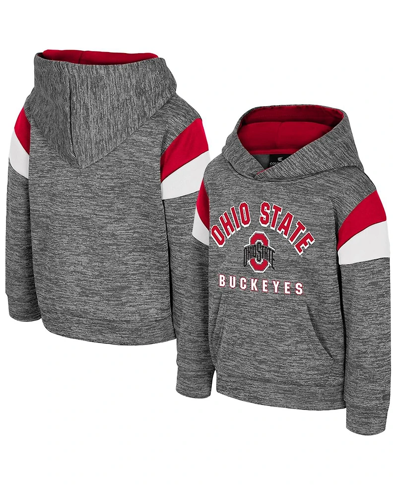 Colosseum Toddler Gray Ohio State Buckeyes Wizard City Hoodie