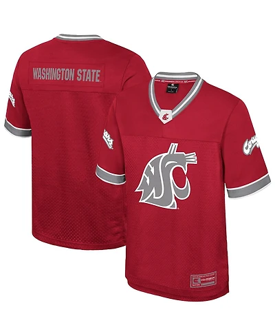 Colosseum Men's Crimson Washington State Cougars Nothing but the Hits Football Jersey