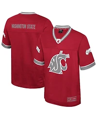 Colosseum Men's Crimson Washington State Cougars Nothing but the Hits Football Jersey