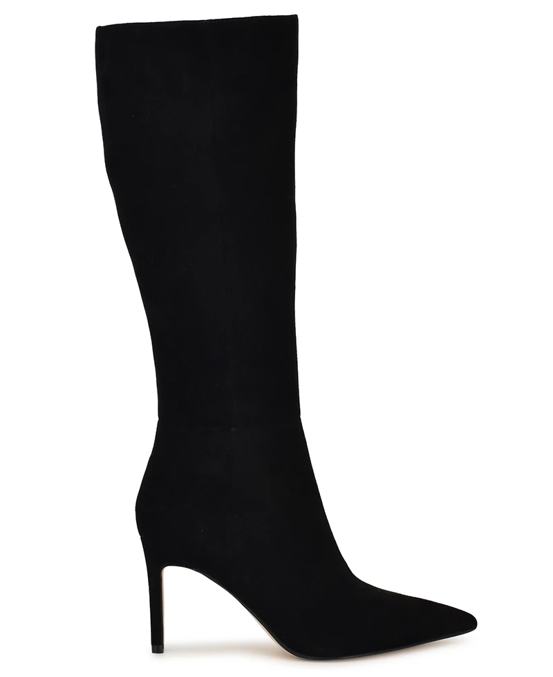 Nine West Women's Cook Wide Calf Tall Stiletto Dress Boots