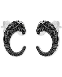 Macy's Black Spinel and Chrome Diopside Earrings (0.01 ct. t.w.) in Sterling Silver