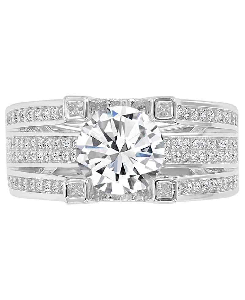 Macy's Cubic Zirconia Ring (3.46 ct.t.w.) Sterling Silver