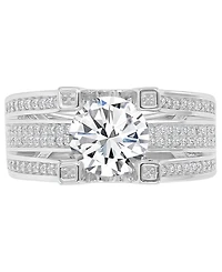 Macy's Cubic Zirconia Ring (3.46 ct.t.w.) Sterling Silver