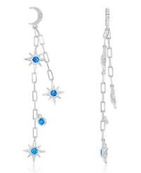 Macy's Opal Earrings in Sterling Silver