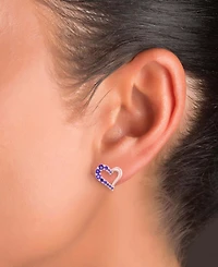 Macy's Amethyst Stud Earrings (0.42 ct.t.w.) in 14k Rose Gold Over Sterling Silver