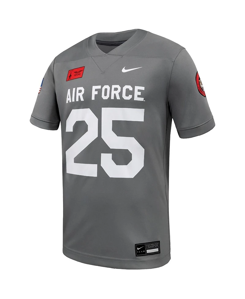 Nike Men's 25 Gray Air Force Falcons Apls Fighting Falcon Collection Football Game Jersey