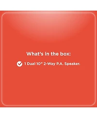 RadioShack 150W Party Tower Pa Speaker with Two 10 inch Woofers, Lights and Wheels For Easy Mobility 4001966