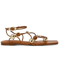 Steve Madden Women's Tides Studded Strappy Flat Sandals