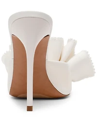 Steve Madden Women's Affinity-Pearl Ruffle High Heel Dress Mules