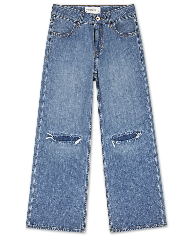abercrombie kids Girls High-Rise Ultra Wide Leg Jeans