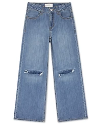 abercrombie kids Girls High-Rise Ultra Wide Leg Jeans