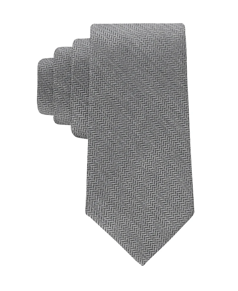 Tommy Hilfiger Men's Hazel Herringbone Solid Tie