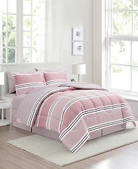 Sunham Aiden Striped 8-Pc. Comforter Sets, Exclusively at Macy's