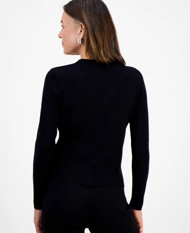 Jm Collection Petite Border Embellished Party Cardigan, Macy's Exclusive