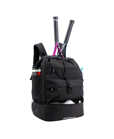 J World Ace Racket Sports Backpack with Protection & Multiple Storage Compartments