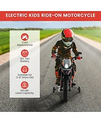 12V Licensed Aprilia Kids Ride On Motorcycle Electric Dirt Bike with Light & Music