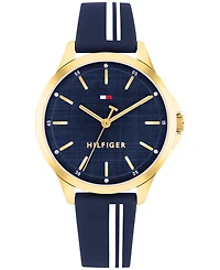 Tommy Hilfiger Women's Quartz Navy Silicone Strap Watch, 34mm