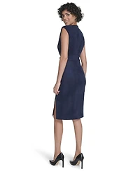 Calvin Klein Women's Sleeveless Crewneck Short Dress