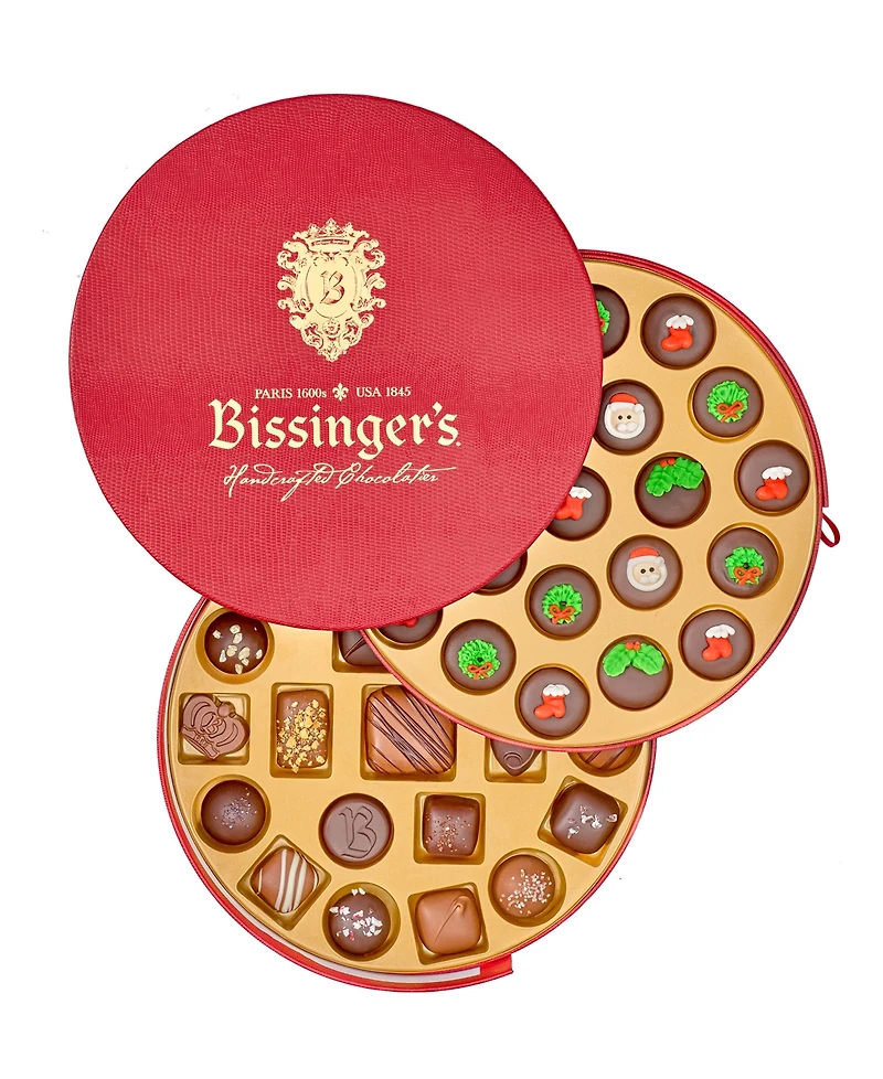Bissinger's Holiday Ballotin Chocolate Assortment, 43 Pieces