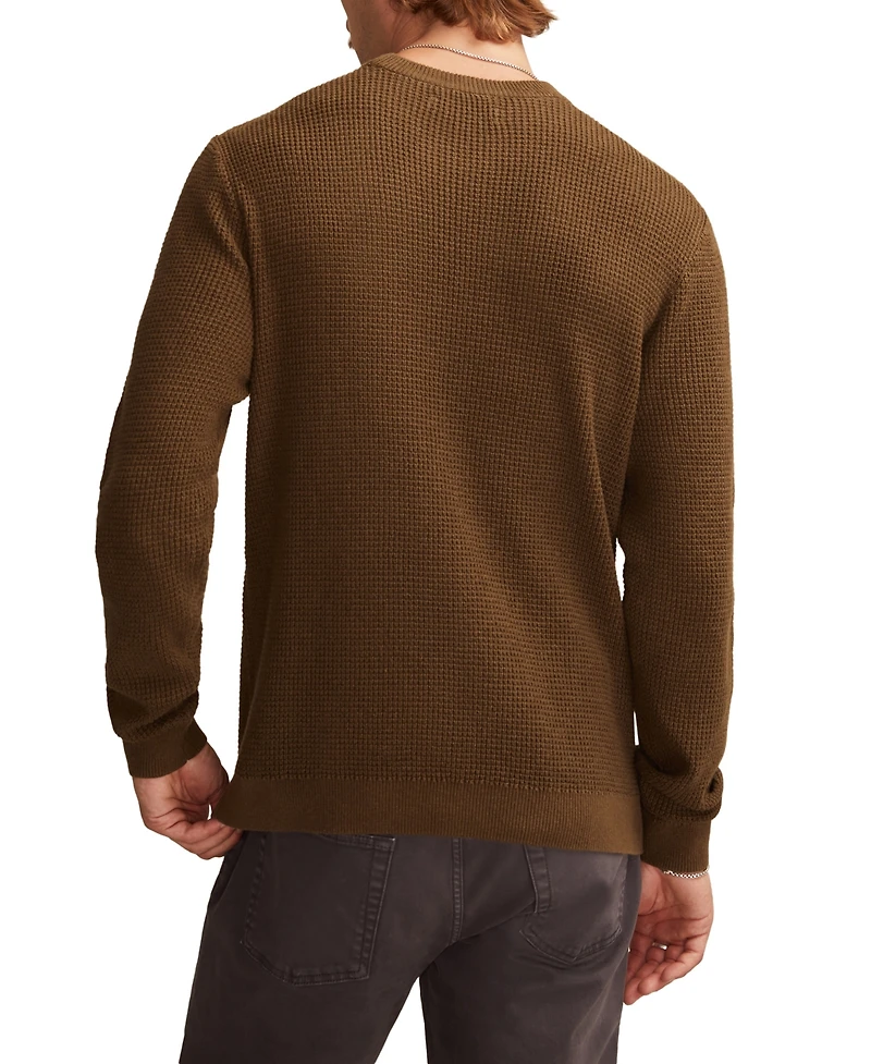 Lucky Brand Men's Waffle Crewneck Sweater