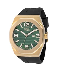 Invicta Men's 45777 Huracan Quartz 3 Hand Green Dial Watch