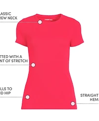 Lands' End Plus Micro Rib T-Shirt