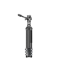 Tilta Travel Video Fluid Head with 3-Stage Carbon Fiber Tripod Legs, Space Gray
