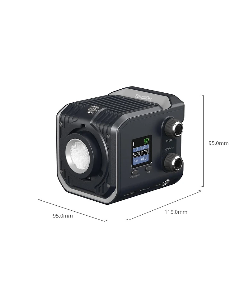 SmallRig Rc 100C 110W Rgbww Cob Led Video Light, Pro Version, Ink Blue